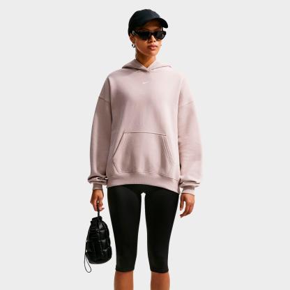 Women's Nithtke Studio Fleece Medium-Weight Camo Oversized Pullover Hoodie - Cream II/Sail