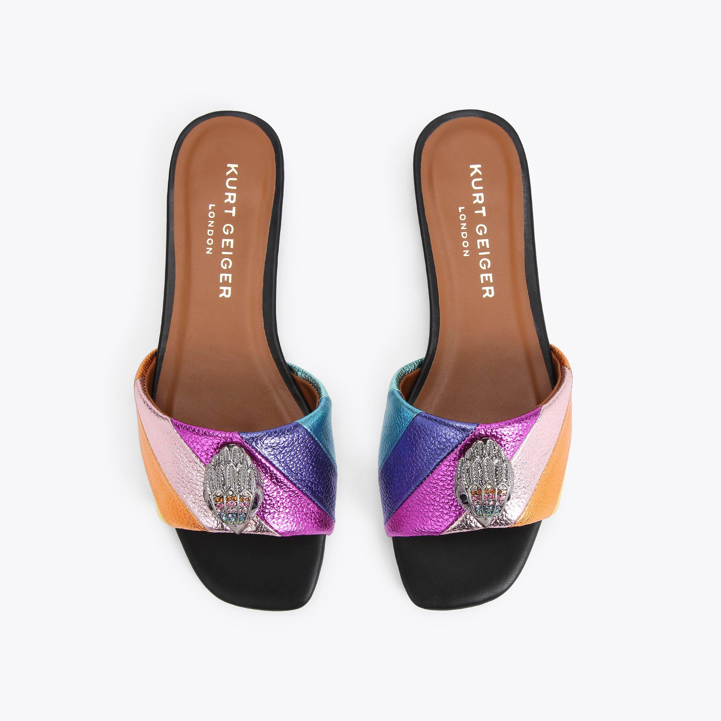 Kurt Geiger London Kensington Flat Sandal - Multi Colored - view 3