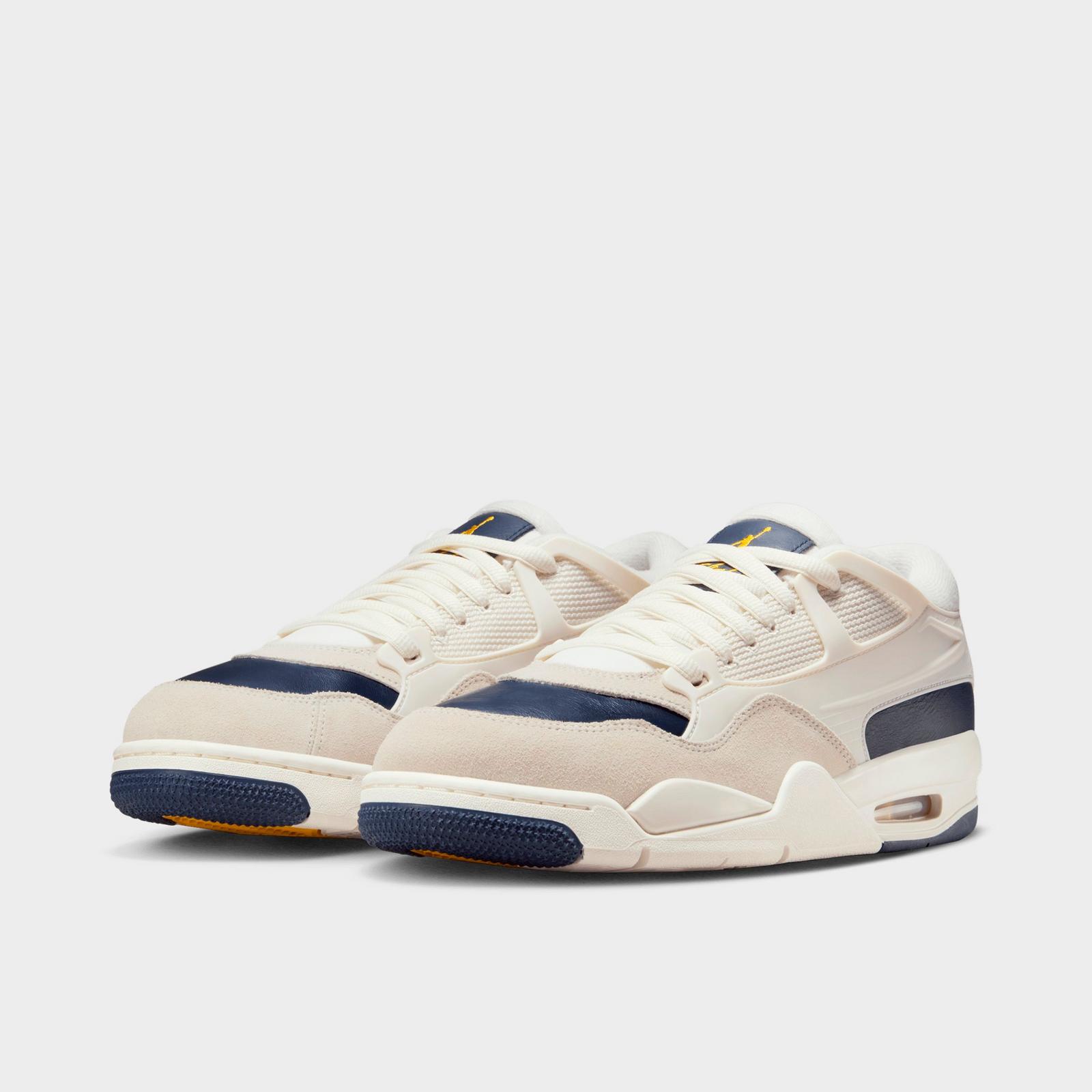Men's Air Jordan 4 RM Casual Shoes - Sail/Phantom/University Gold/Midnight Navy - view 2