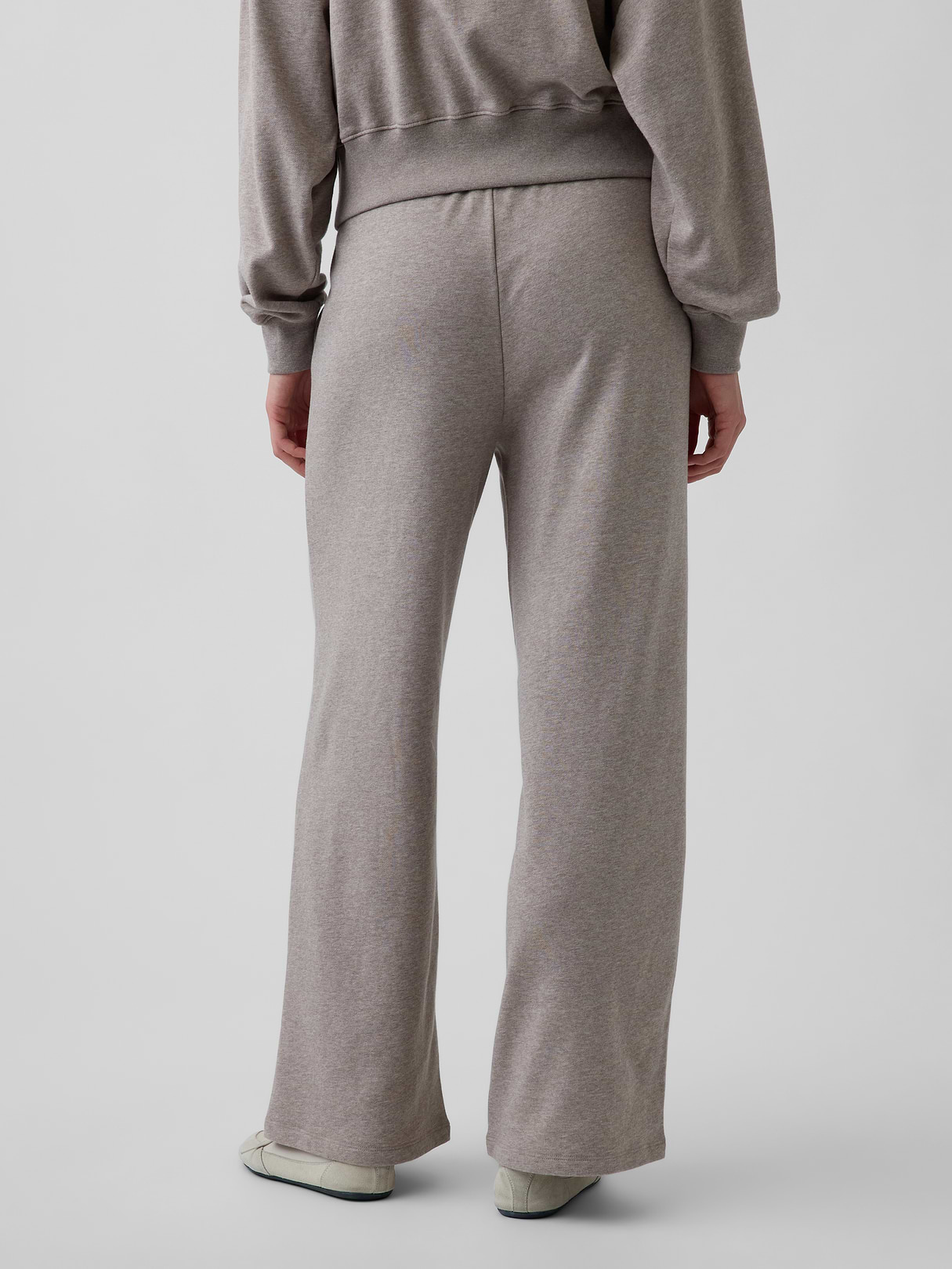 Mid Rise VintageSoft Terry Loose Sweatpants - Light brown