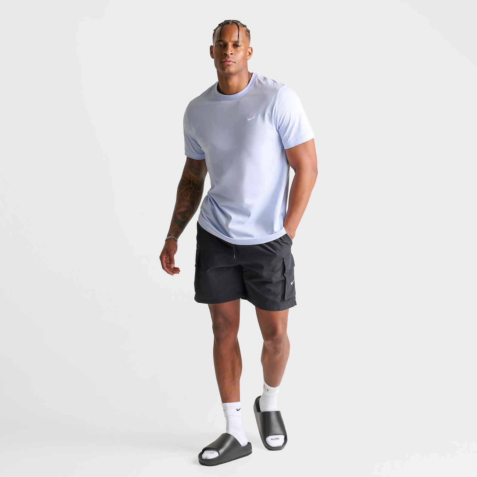 Men's Nike Packable Cargo 7" Swim Shorts - Black