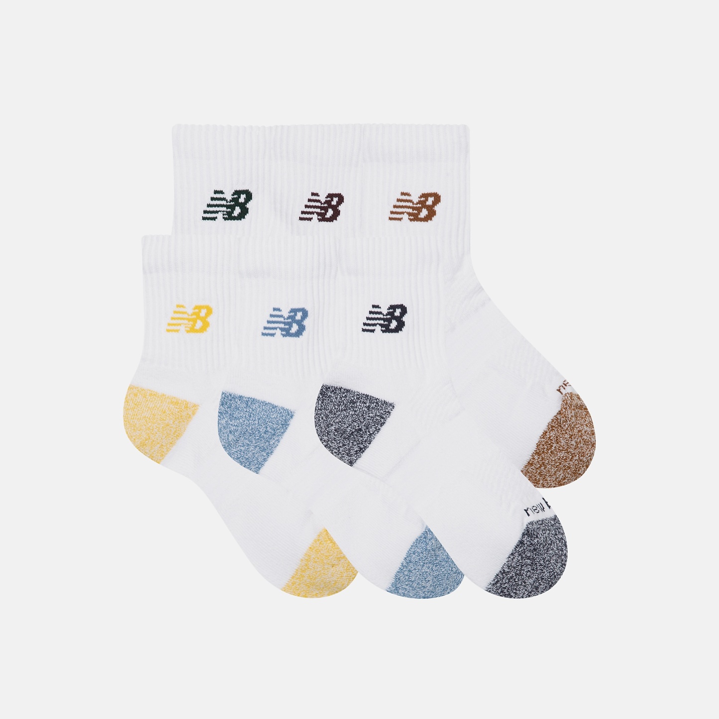 New Balance Active QTR Socks 6 Pack, LAS65202AS5