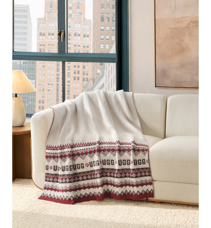 UGG® Polaris Knit Throw, 50" x 70" - Cream