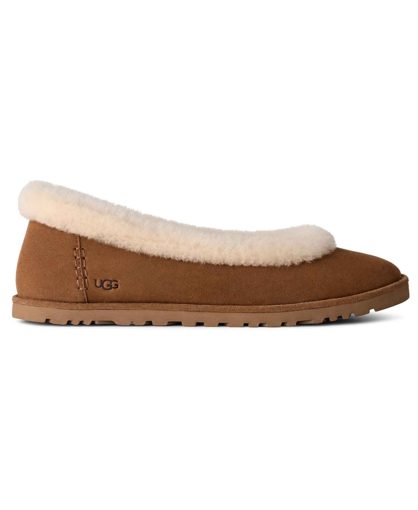 UGG® Women's Zora Ballet Round Toe Flats - Chestnut