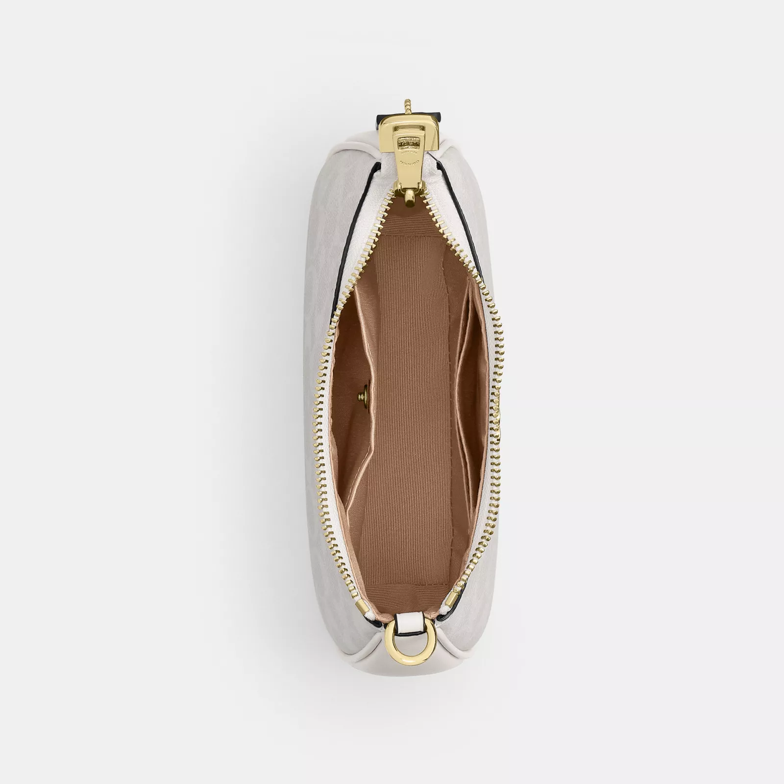 Teri Mini Crossbody Bag In Signature Canvas - Gold/White/Chalk - view 4