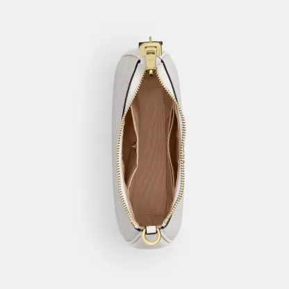 Teri Mini Crossbody Bag In Signature Canvas - Gold/White/Chalk - view 4