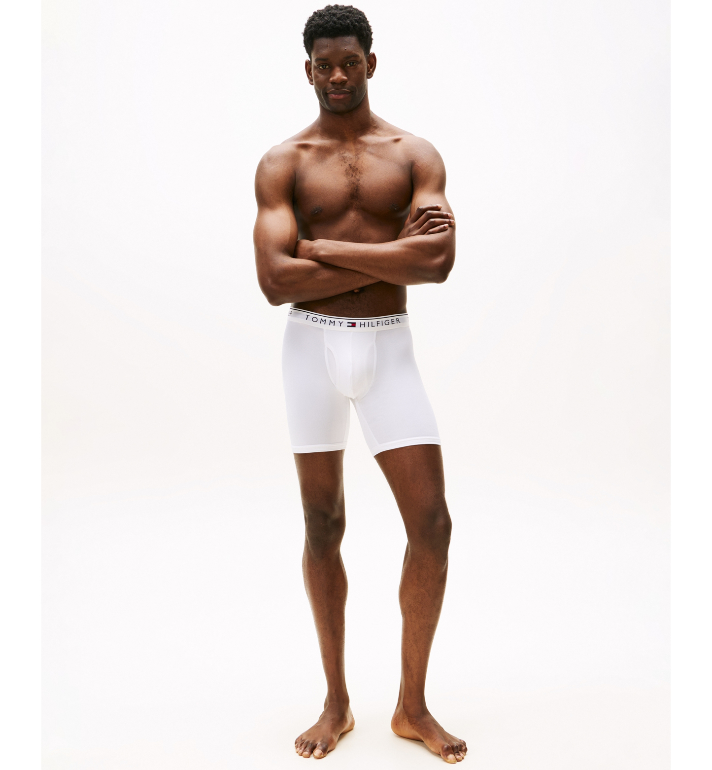 Tommy Hilfiger Men's Micro Boxer Briefs, 3-Pack - Primary Red/Desert Sky/White