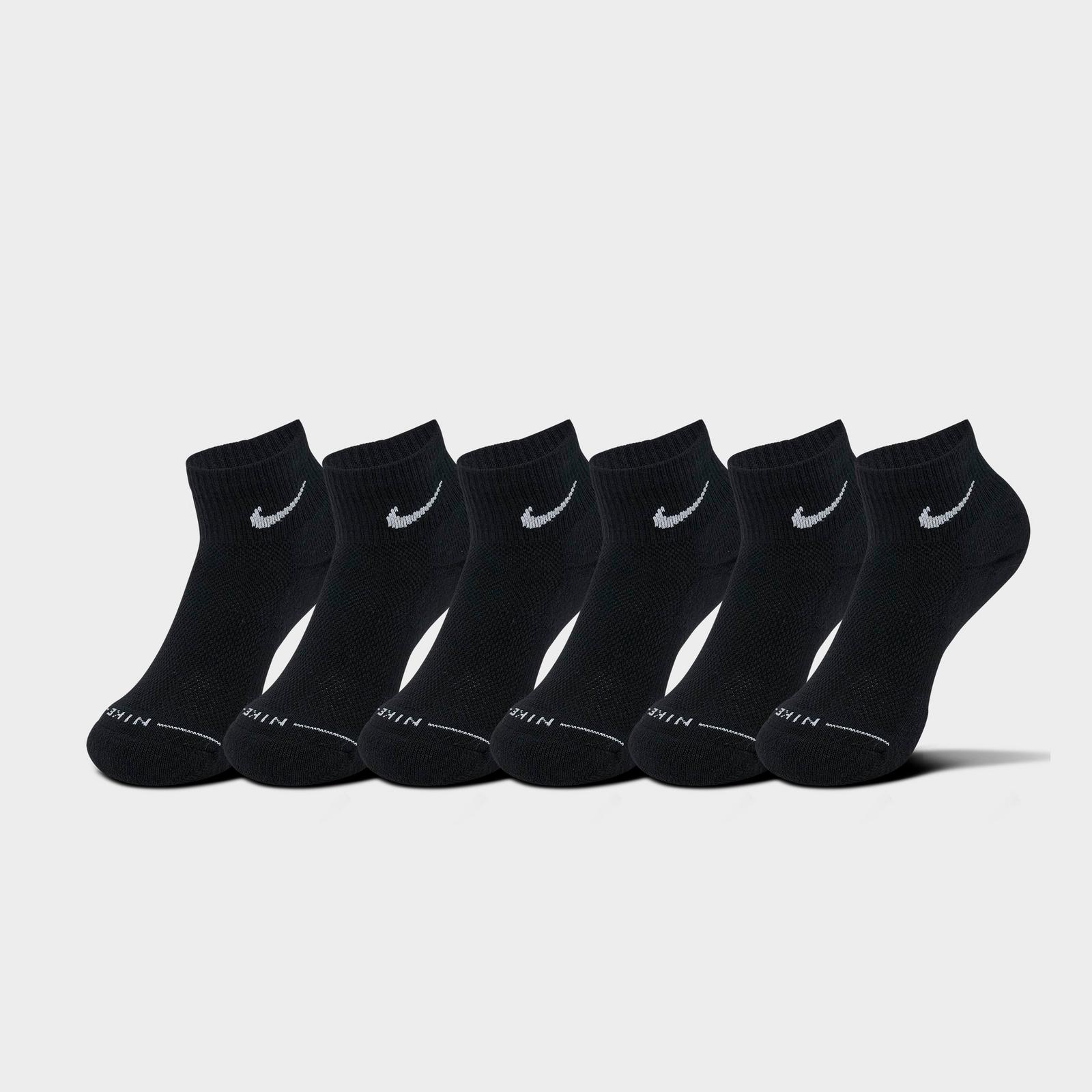 Nike Everyday Elevated Ankle Socks (6-Pack) - Black/White