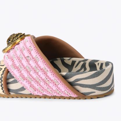 Kurt Geiger London Chelsea Cross Strap Sandal - Pink - view 4