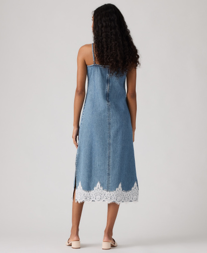 Levi's Premium Women's 90s Denim Sleeveless V-Neck Slip Dress - Slipped My Mind