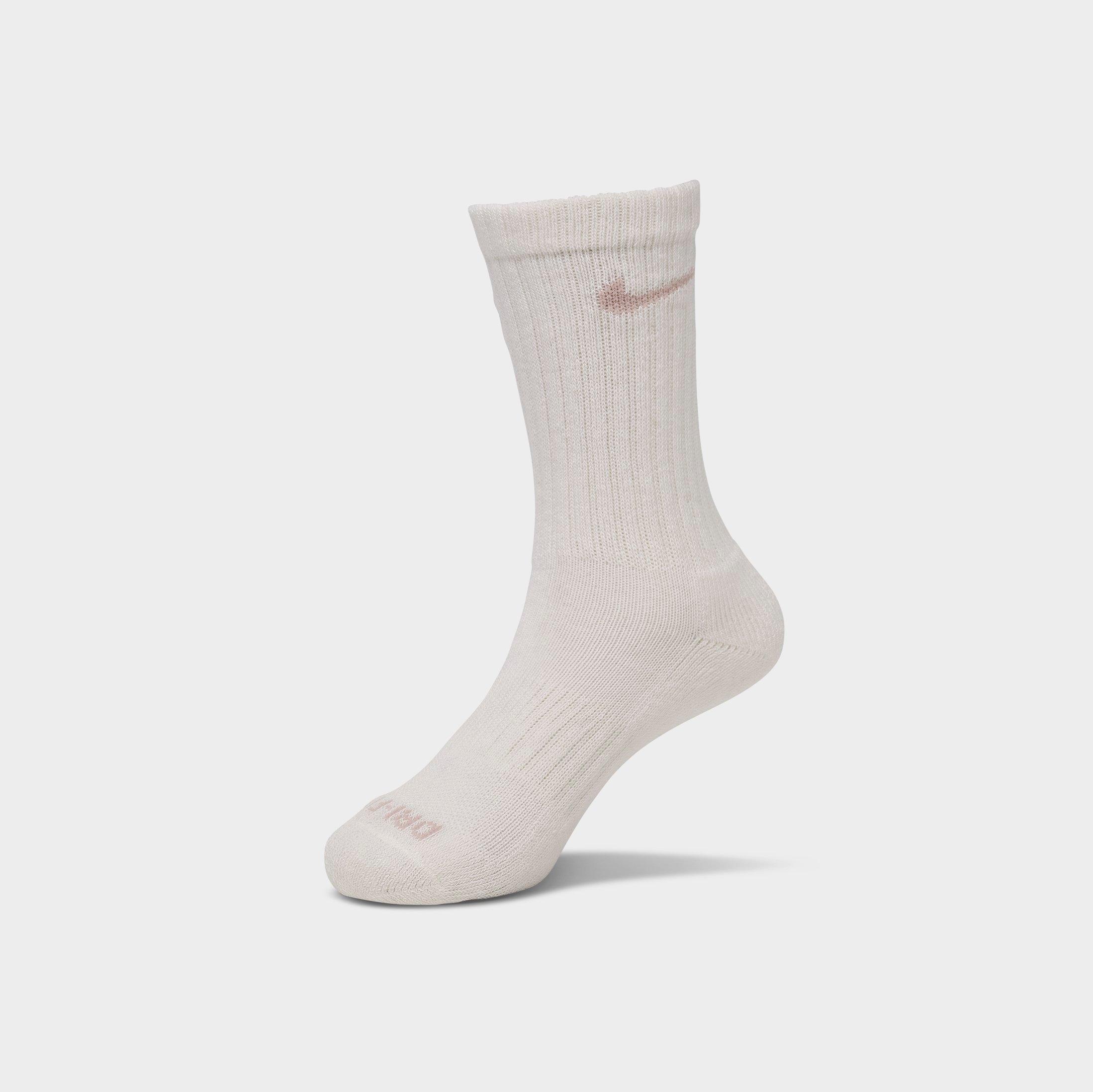 Little Kids' Nithtke Dri-Fit Crew Socks (6-Pack) - Sail/Olive/Pink