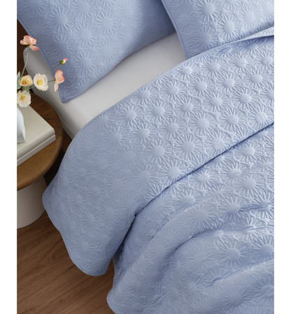UGG® Devon Sun Logo Quilt Set - Misty Wisteria