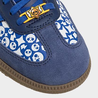 Big Kids' adidas Originals Samba OG Casual Shoes - Part 1 - Royal Blue/Royal Blue/Dark Blue - Detail shot