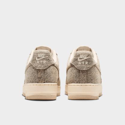 Men's Nithtke Air Force 1 '07 LV8 Casual Shoes - Part 1 - Desert Khaki/Light Khaki/Metallic Silver/Desert Khaki - Back view