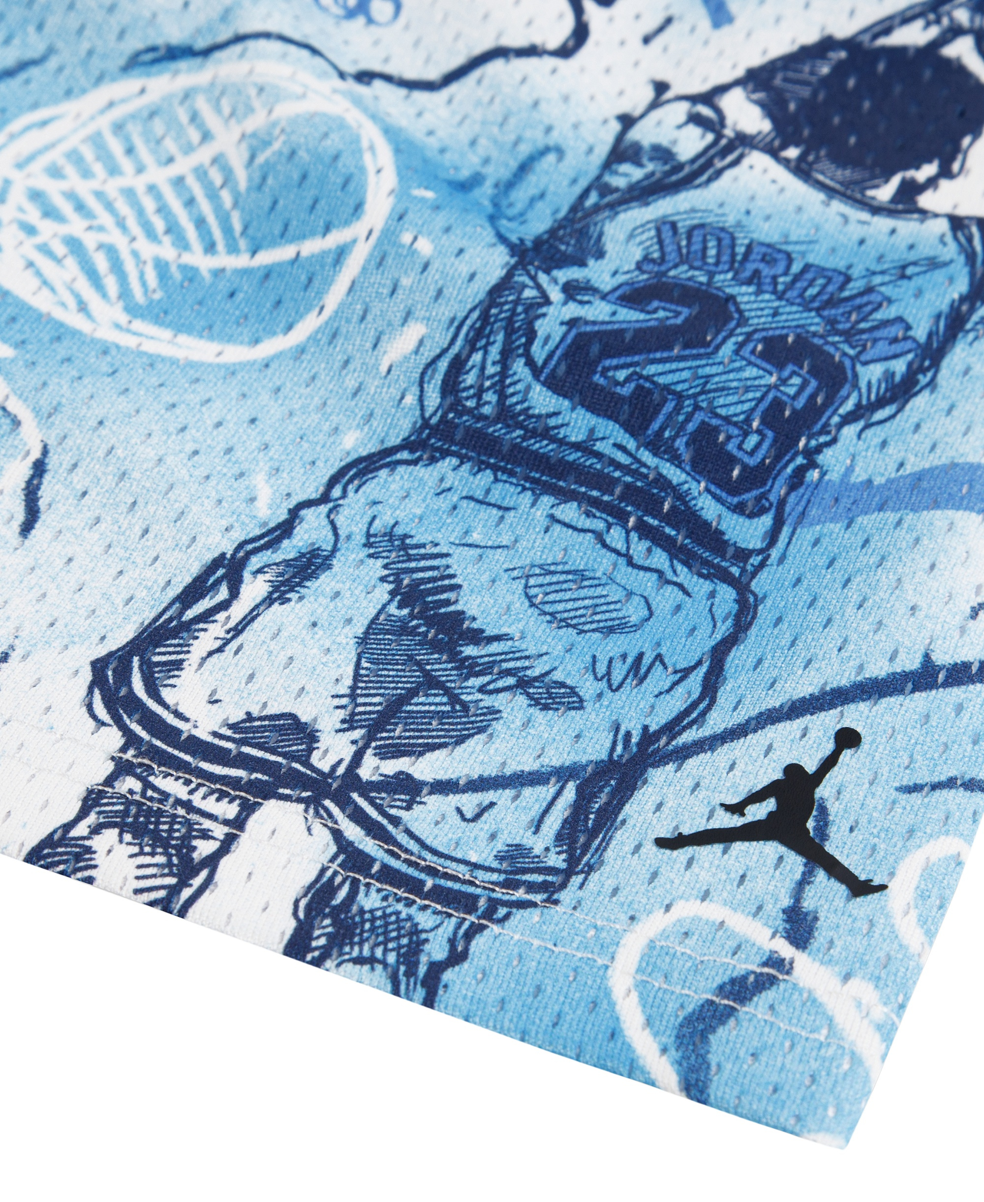 Jordan Boys' 8-20 Notebook Doodle Printed Shorts - Blue