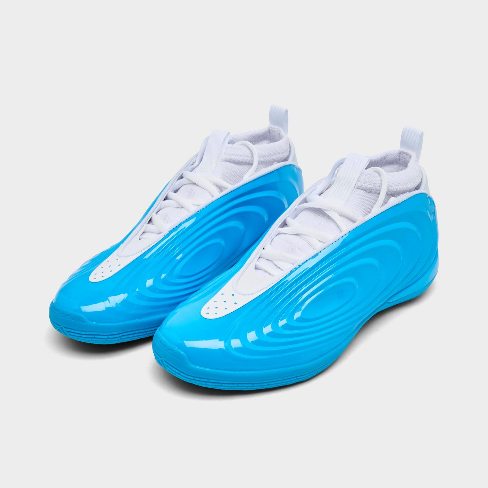 Men's adidas Harden Vol. 10 Basketball Shoes - Lucid Aquamarine/White/Silver Metallic - view 2