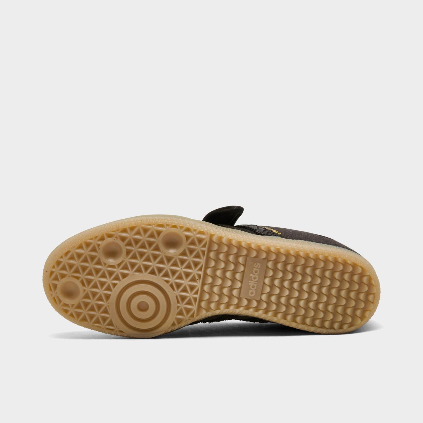 Women's adidas Originals Samba Jane Casual Shoes - Part 2 - Aurora Coffee/Aurora Coffee/Gold Metallic - Bottom view