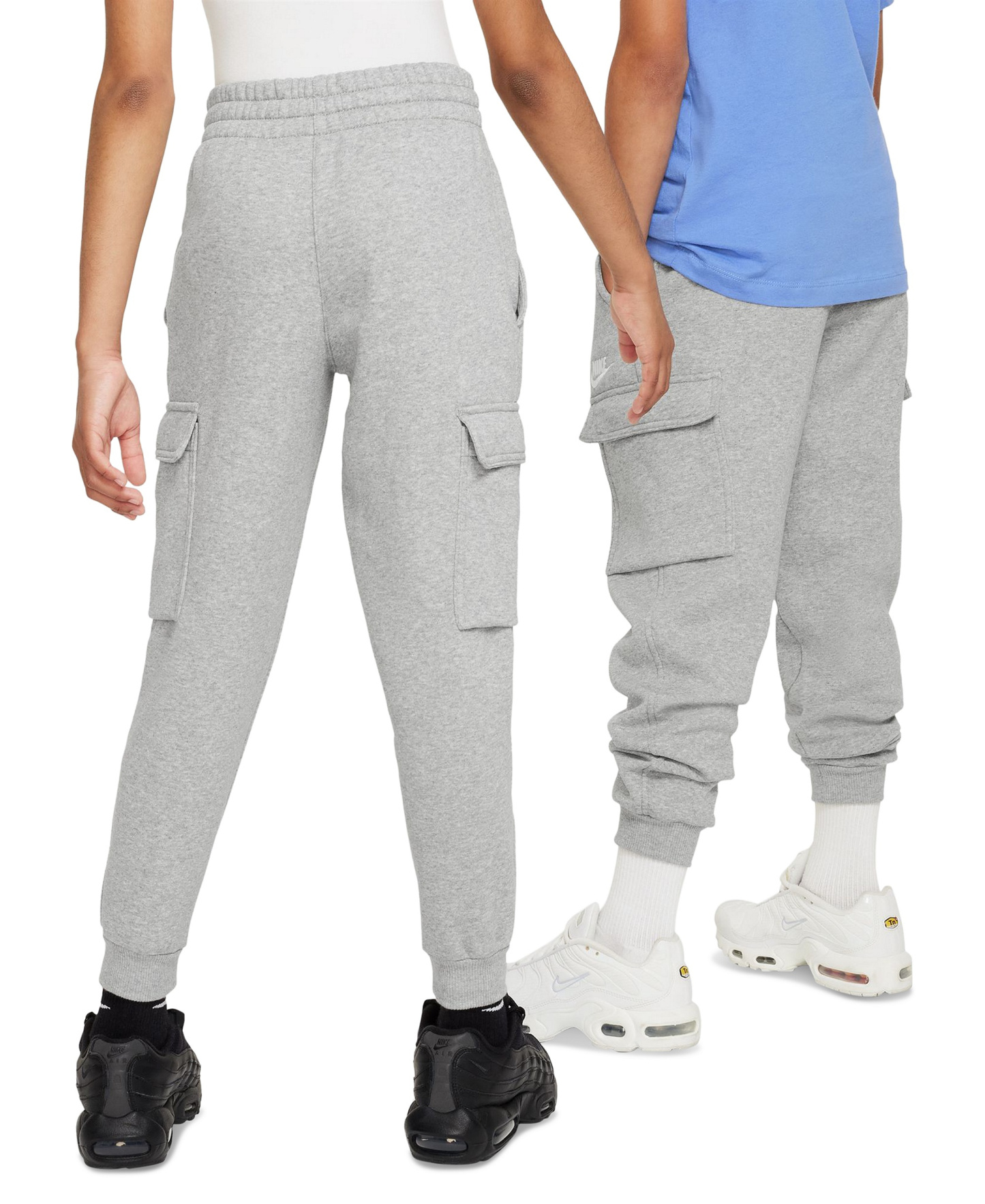 Nike Boys and Girls 8-10 Sportswear Club Fleece Cargo Pants - Dark Gray Heather