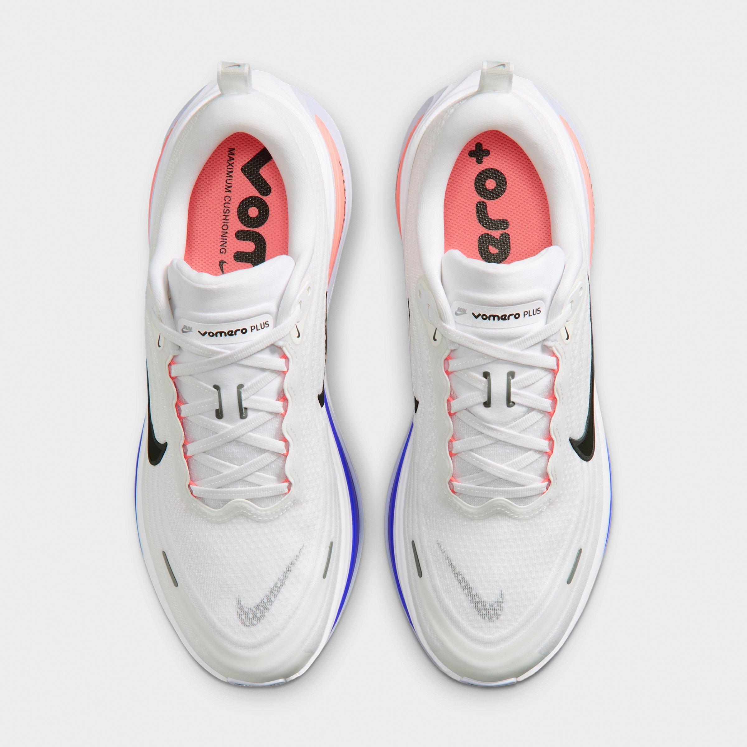 Men's Nithtke Vomero Plus Running Shoes - Part 1 - White/Atomic Pink/Racer Blue/Black - Top view
