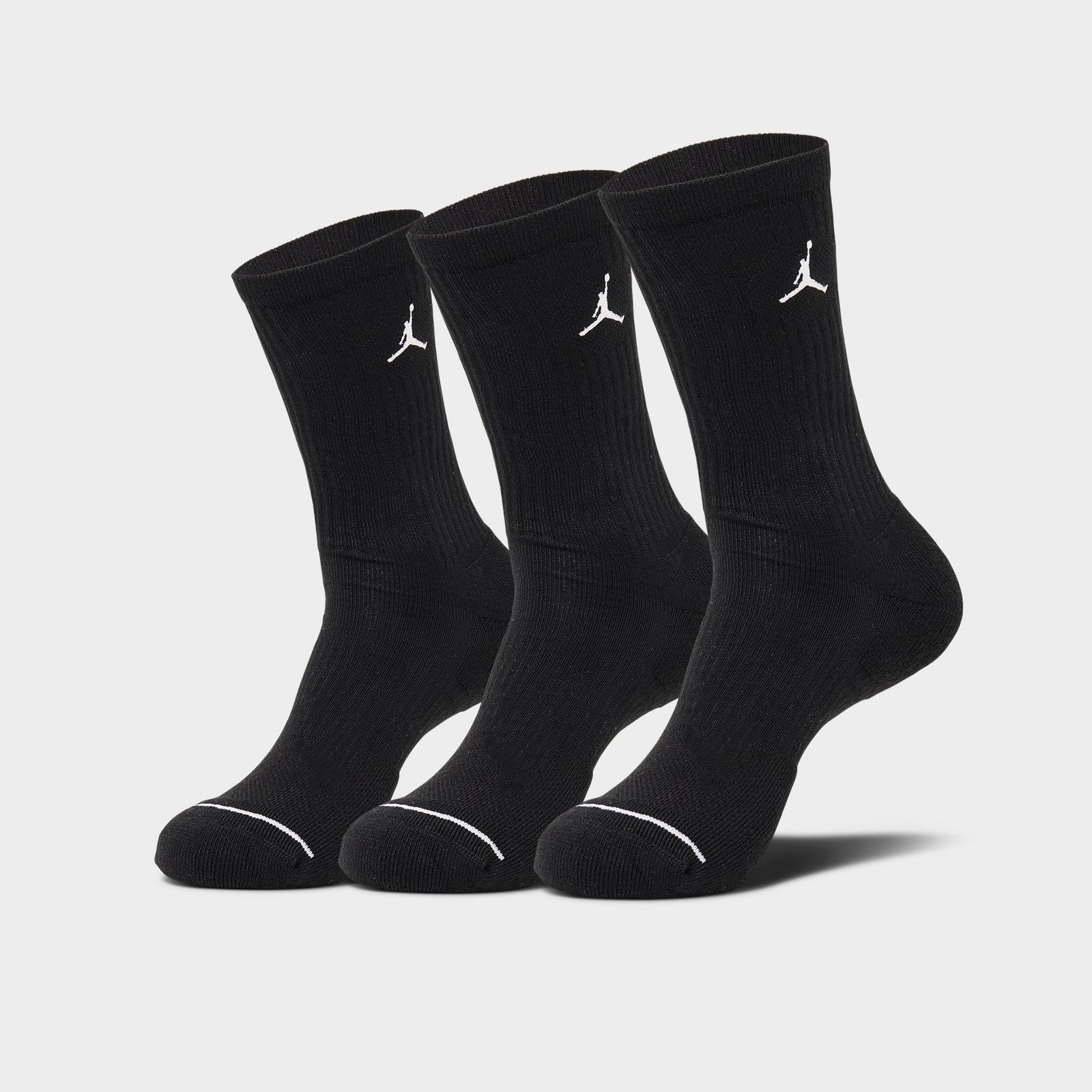 Men's Jordan Everyday Crew Socks (3-Pack) - Black - view 1