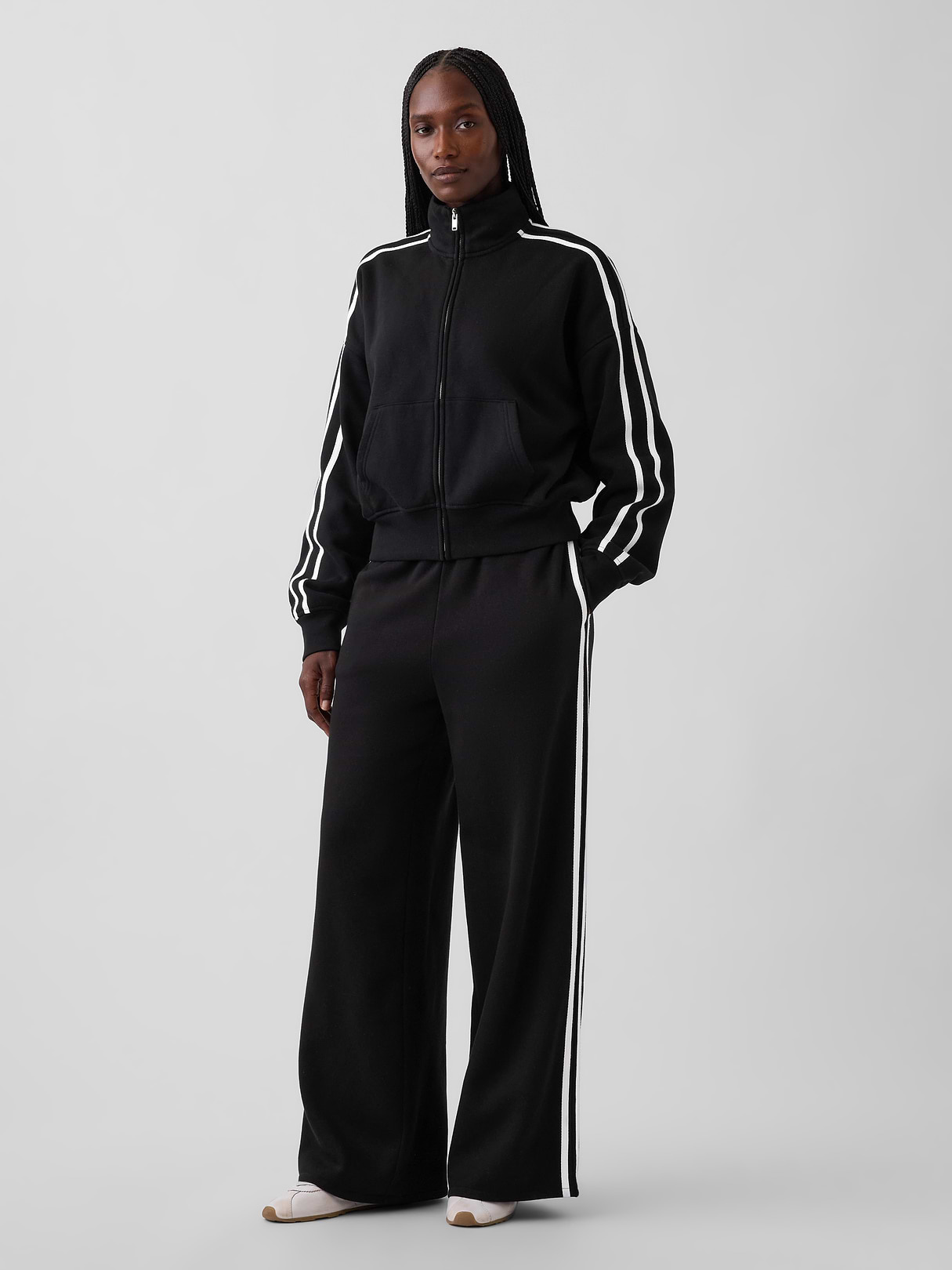 VintageSoft Baggy Sweatpants - Black