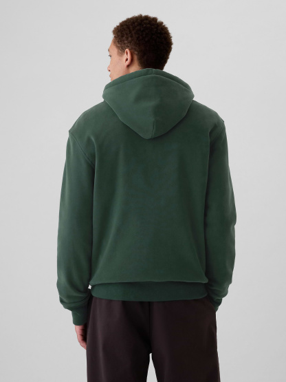 Adult VintageSoft Arch Logo Zip Hoodie - ESSEX GREEN