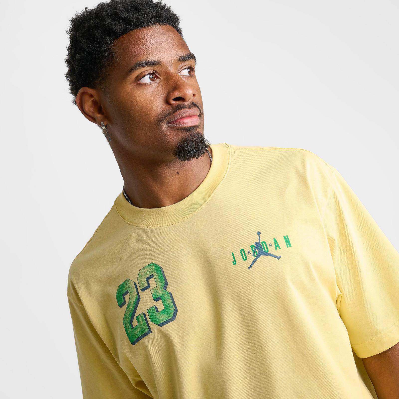 Men's Jordan Varsity 23 T-Shirt - Lemon Wash/Lucky Green - view 5