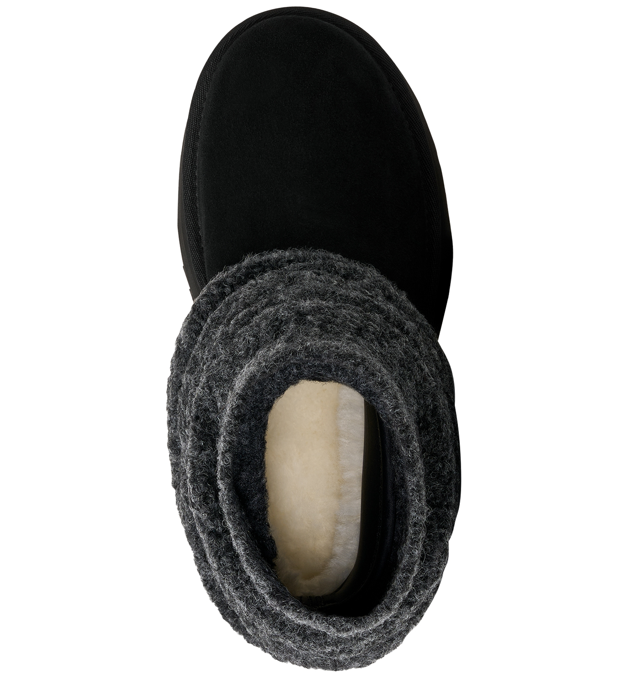 UGG® Women's Classic Mini Dipper Removable Knit Leg Warmer Suede Boots - Black