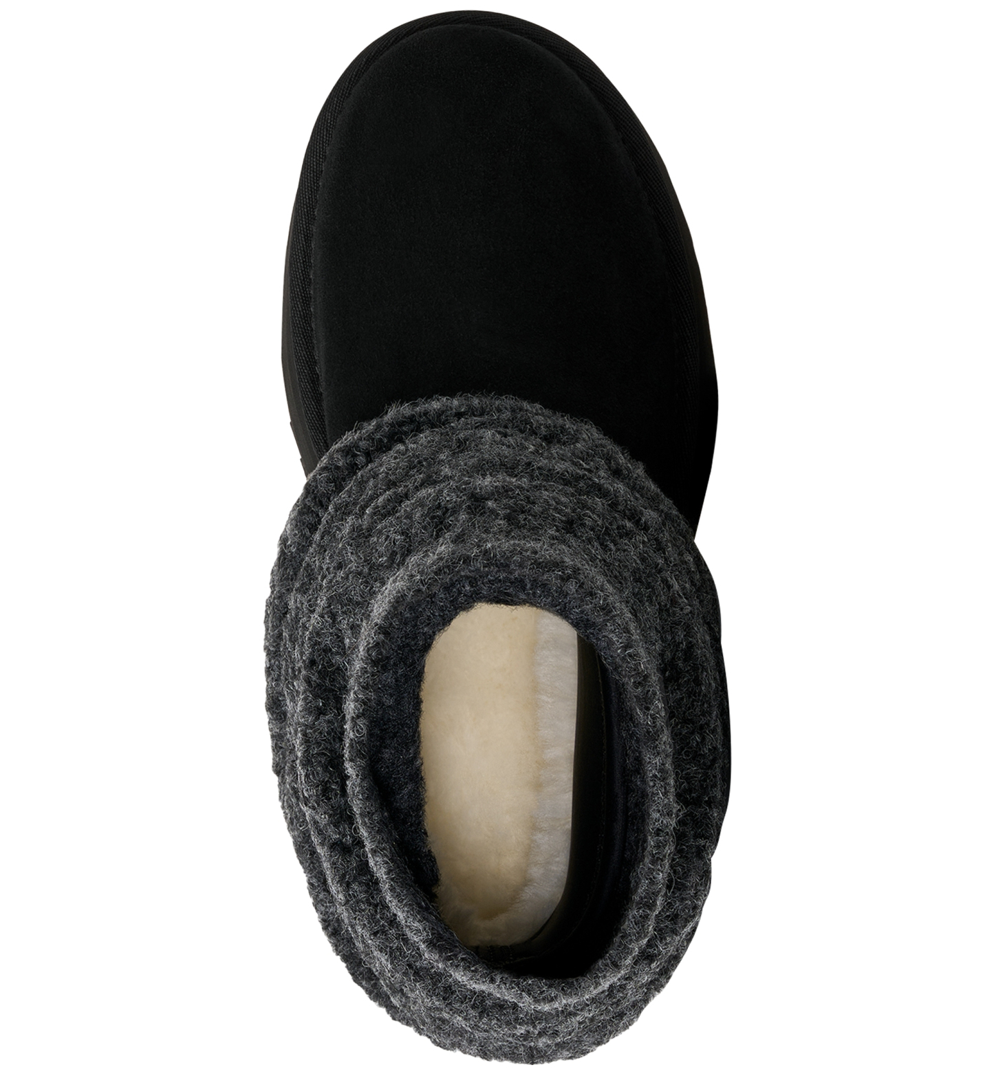 UGG® Women's Classic Mini Dipper Removable Knit Leg Warmer Suede Boots - Black