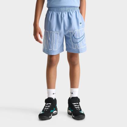 Big Kids' Nithtke Multi Dri-FIT Graphic Training Shorts - Work Blue/White