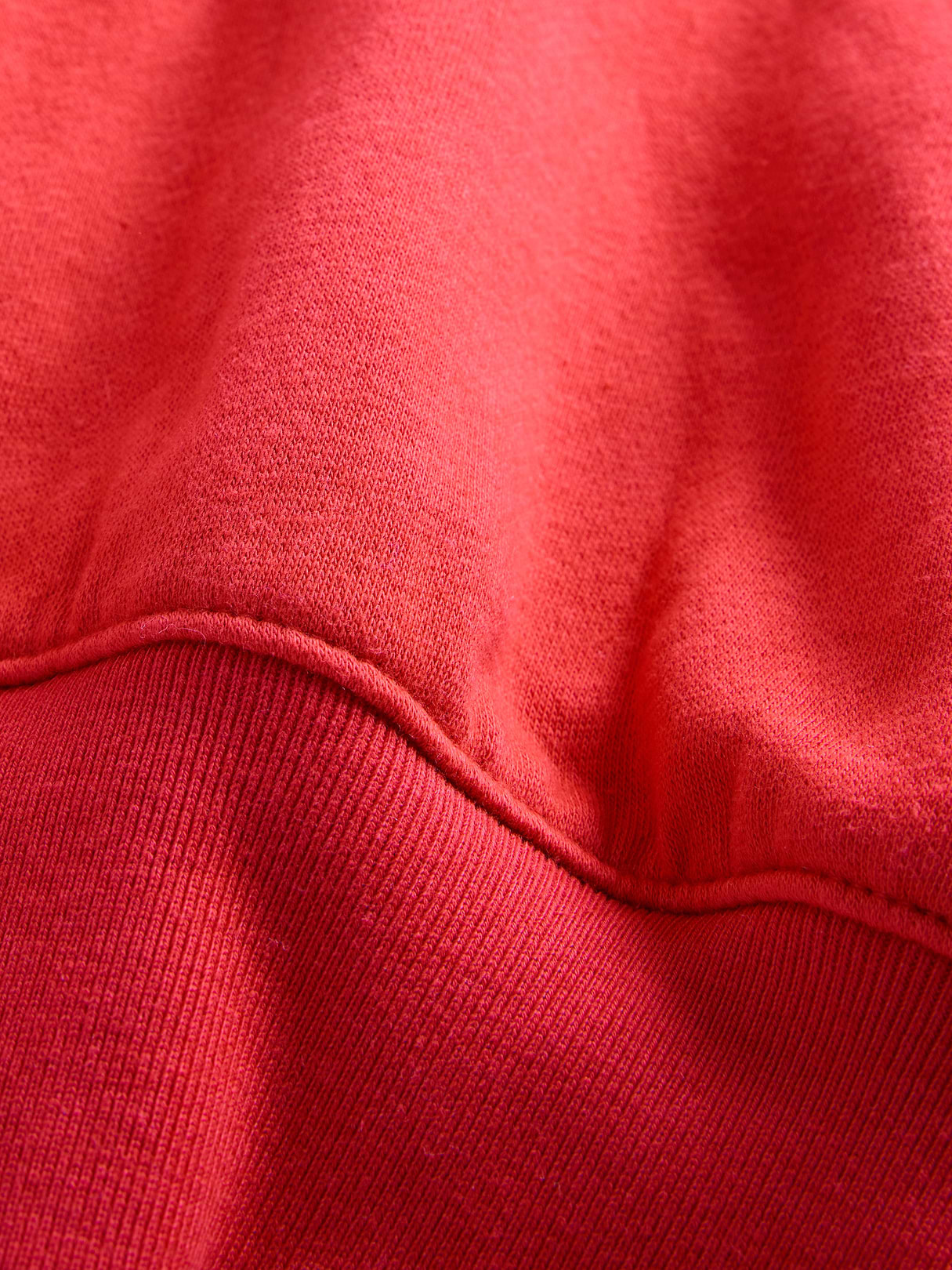 VintageSoft Wedge Zip Hoodie - Modern red