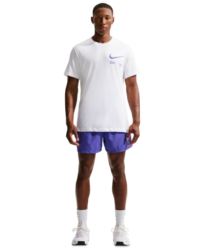Nike Men's Dri-FIT Short-Sleeve T-Shirt - White/persian Violet