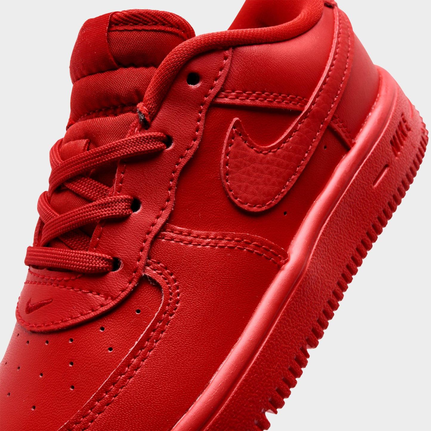 Infant and Kids' Toddler Nithtke Force 1 Low Casual Shoes - Part 1 - Red - Detail shot