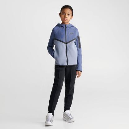 Big Kids' Nithtke Sportswear Tech Fleece Full-Zip Hoodie - Diffused Blue/Ashen