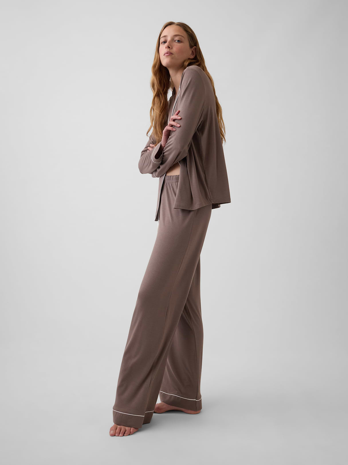 SoftMade Modal PJ Pants - Toasted almond brown