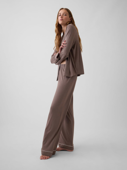 SoftMade Modal PJ Pants - Toasted almond brown