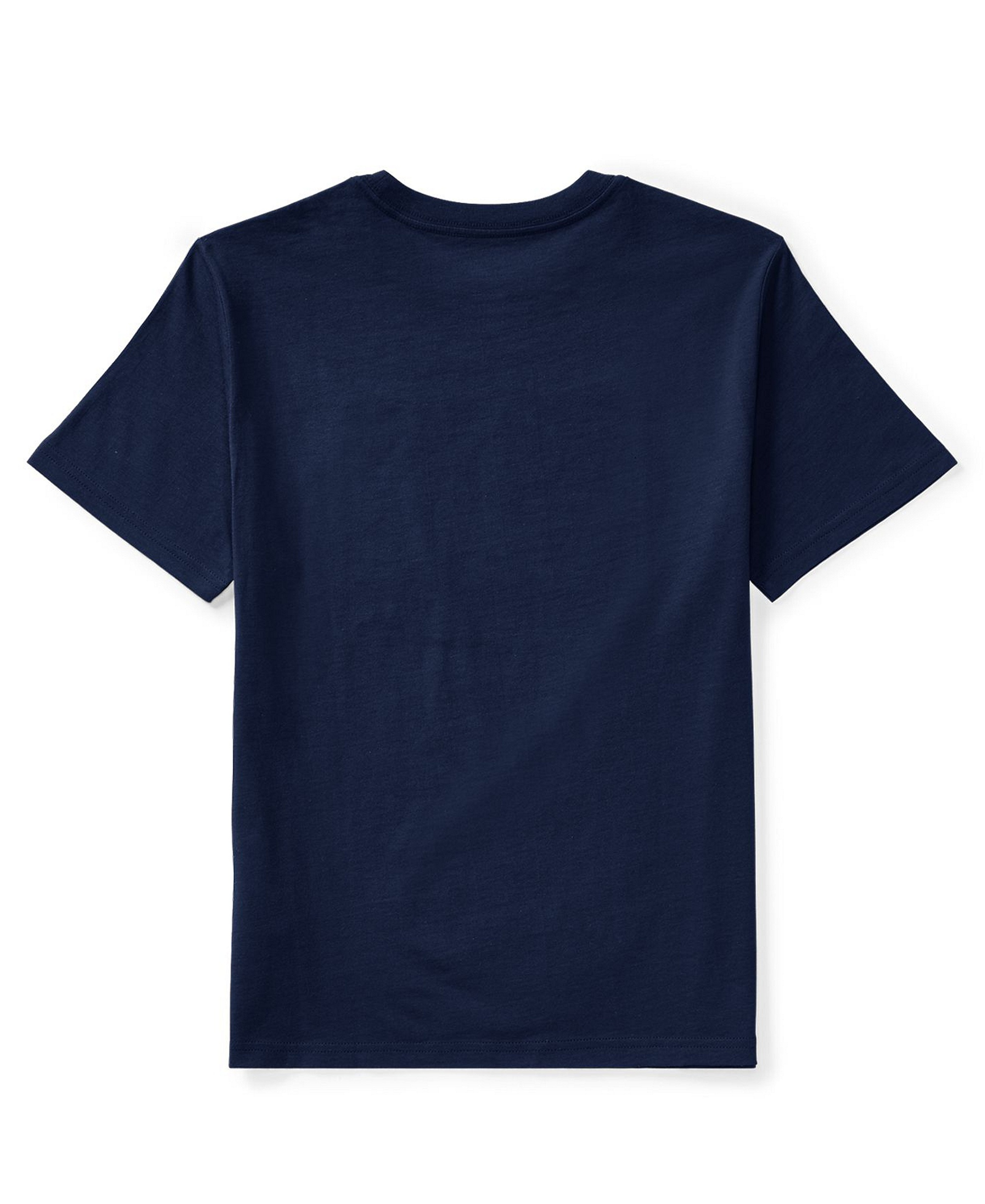 Polo Ralph Lauren Boys' 8-20 Flag Cotton Jersey Tee - Cruise Navy