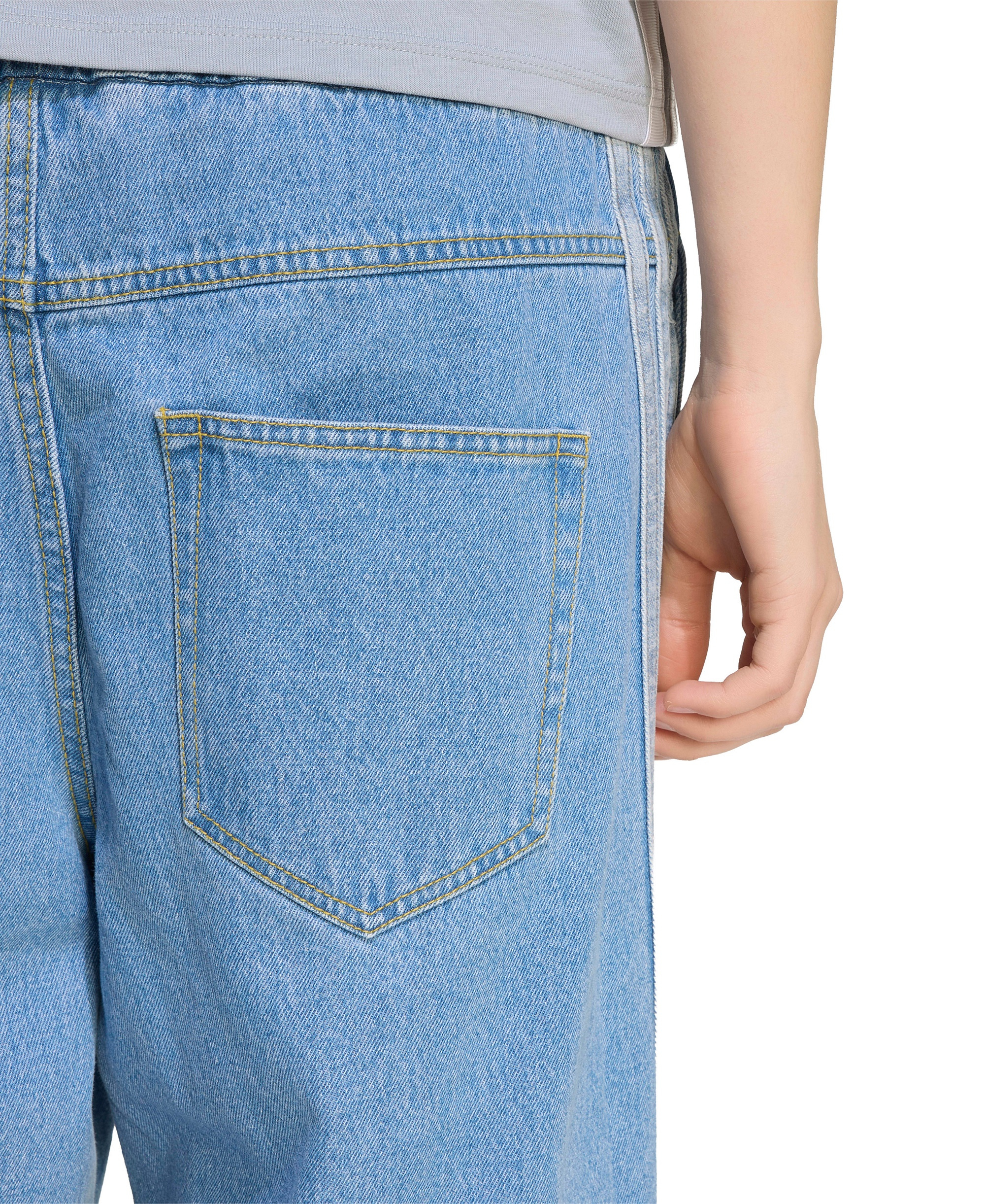 adidas Women's Stadium Washed Denim Loose-Fit Pants - Crystal Sky
