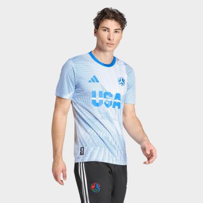 Men's adidas USA Soccer Jersey - White/Glory Blue - view 3