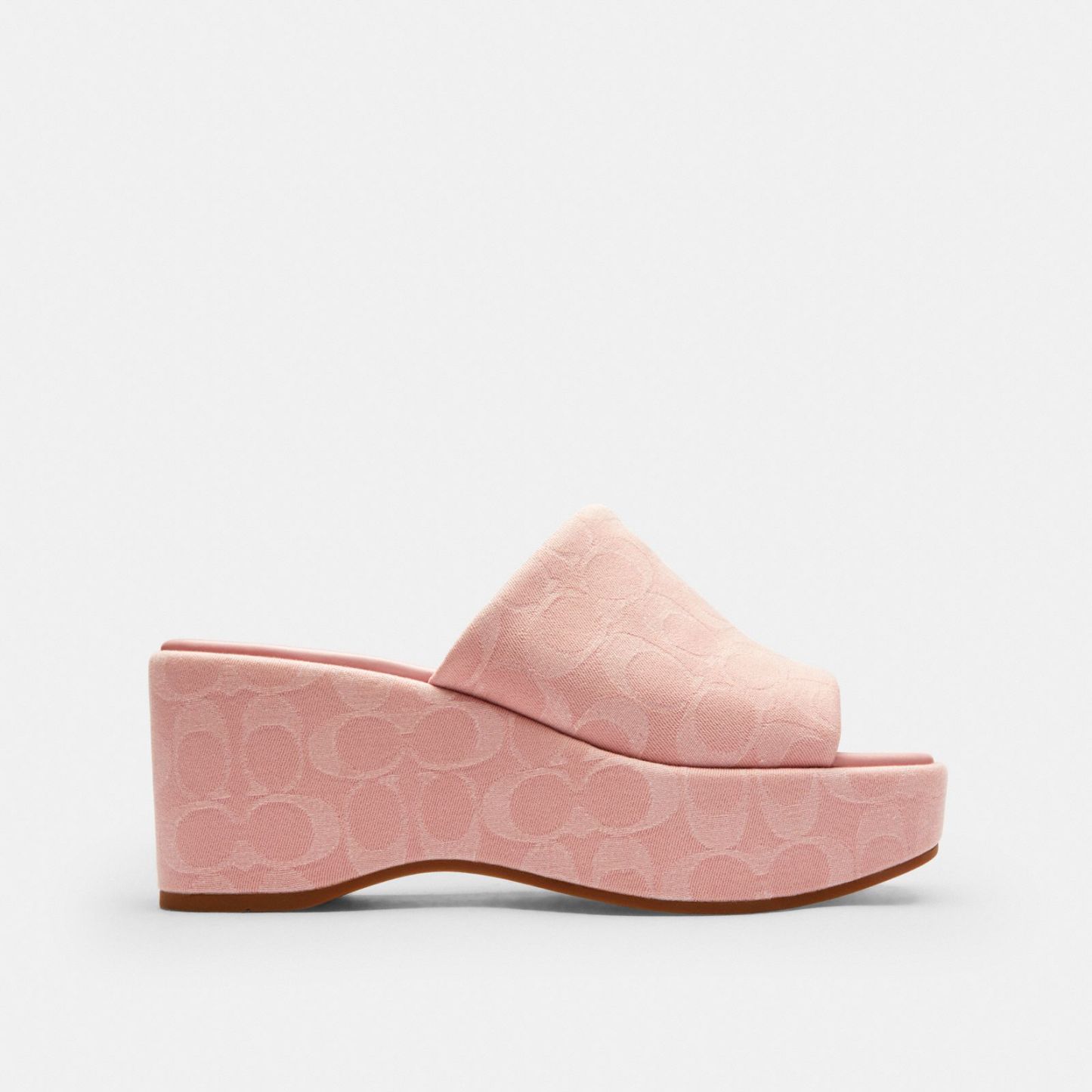 Phoebe Platform Sandal In Signature Denim - Ballerina. - view 4