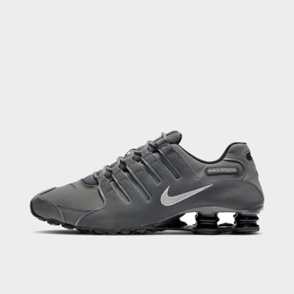 Men's Nike Shox NZ Casual Shoes - Dark Grey/Metallic Iron Ore