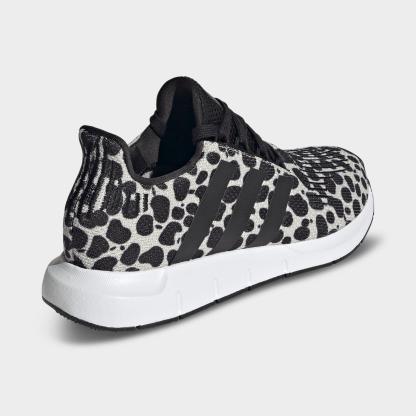 Women's adidas Swift Run 1.0 Casual Shoes - Beige/Core Black/Cloud White - Back view