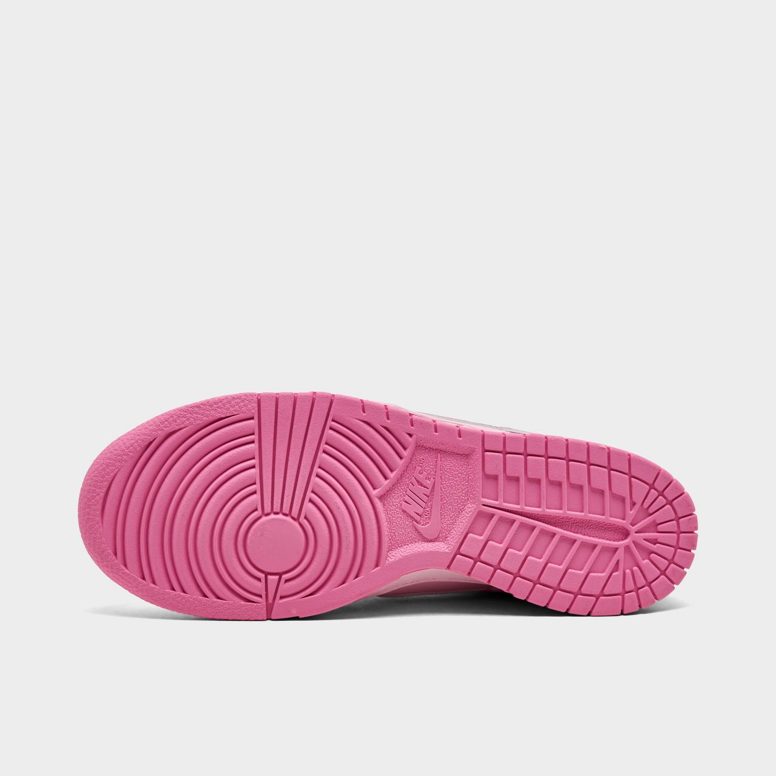 Big Kids' Nike Dunk Low Casual Shoes - Pink Rise/Pink Foam/White/Playful Pink