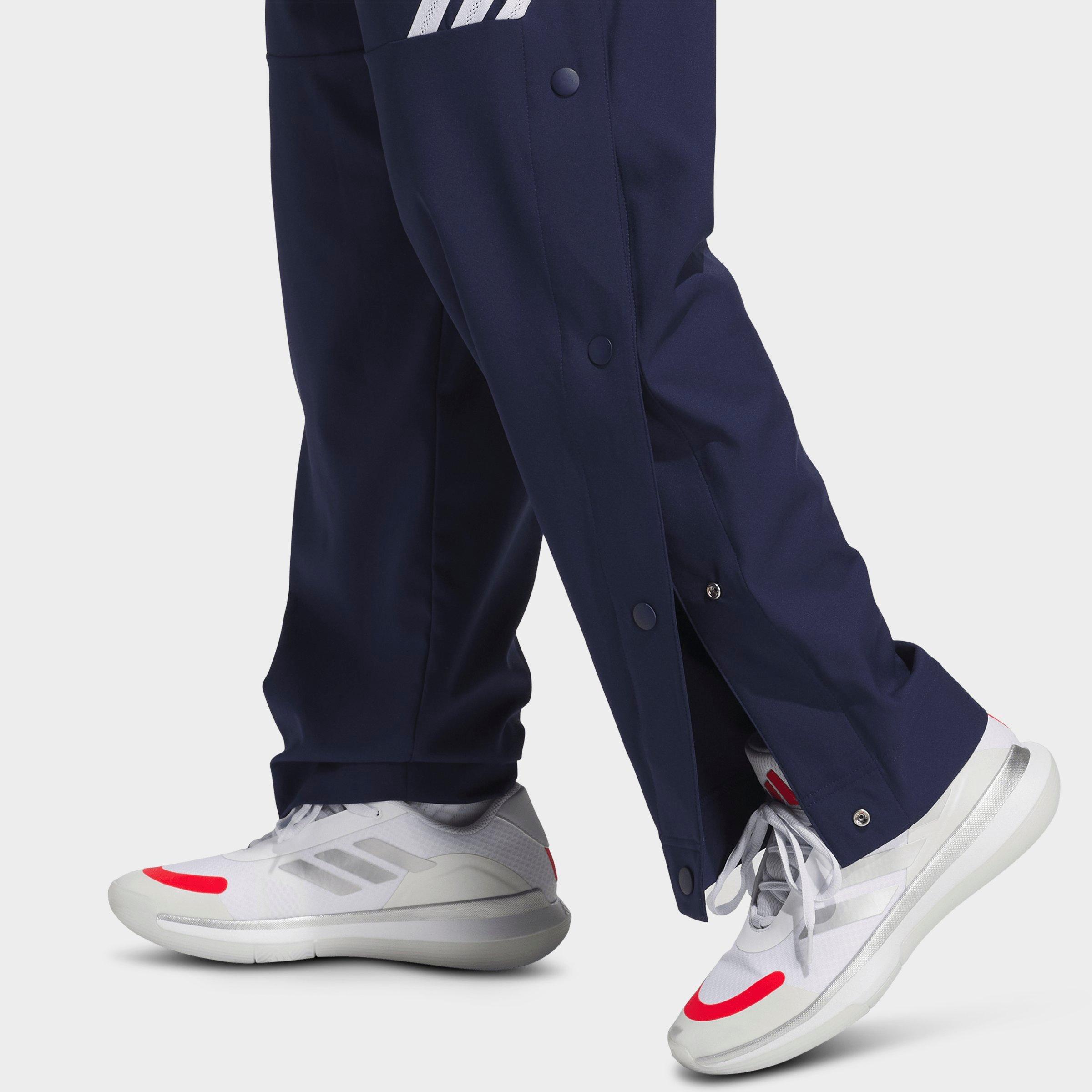 Men's adidas Crazy Lite Woven Basketball Pants - Team Navy Blue/White