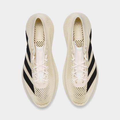 Men's adidas Climacool Laced Casual Shoes - Cream/Black/Cream - Top view