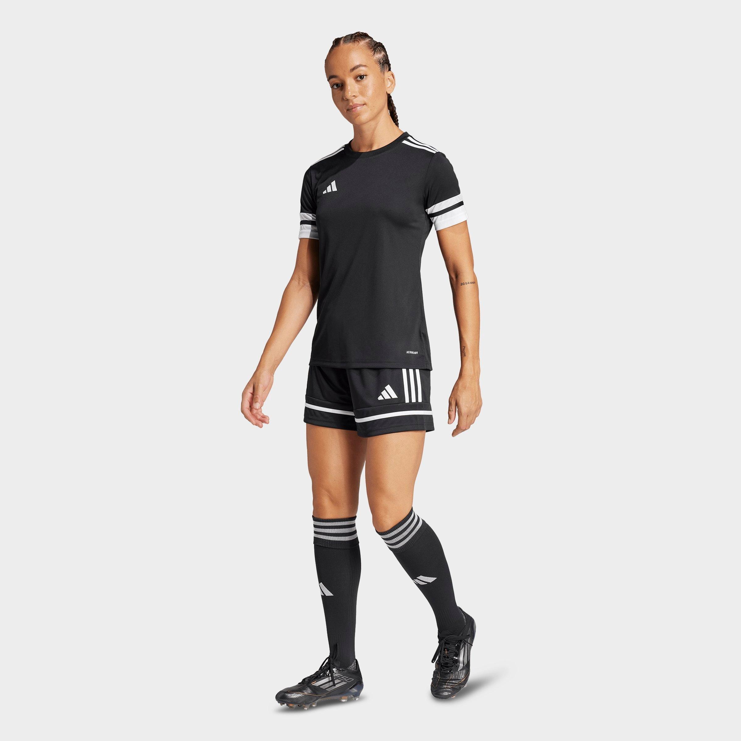 Women's adidas Originals Squadra 25 Short-Length Shorts - Black/Black/White