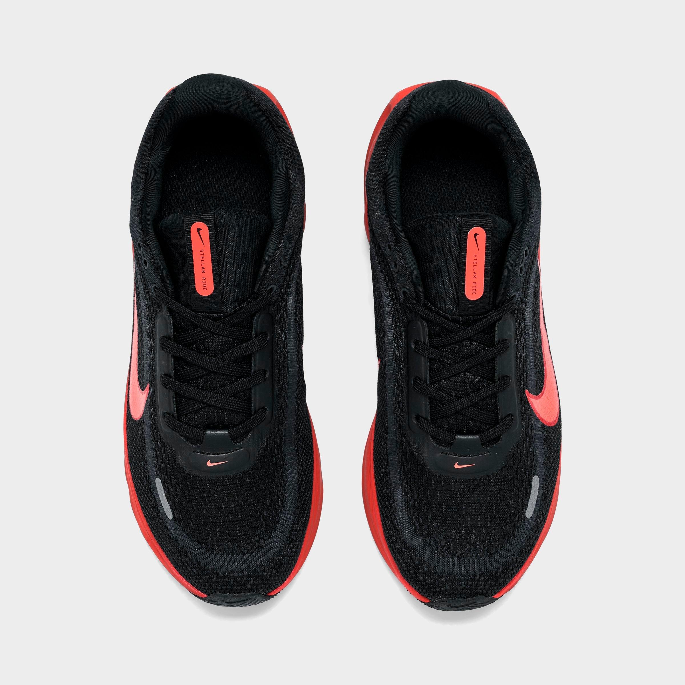 Big Kids' Nithtke Stellar Ride Running Shoes - Black/Cool Grey/University Red/Red Orbit - Top view