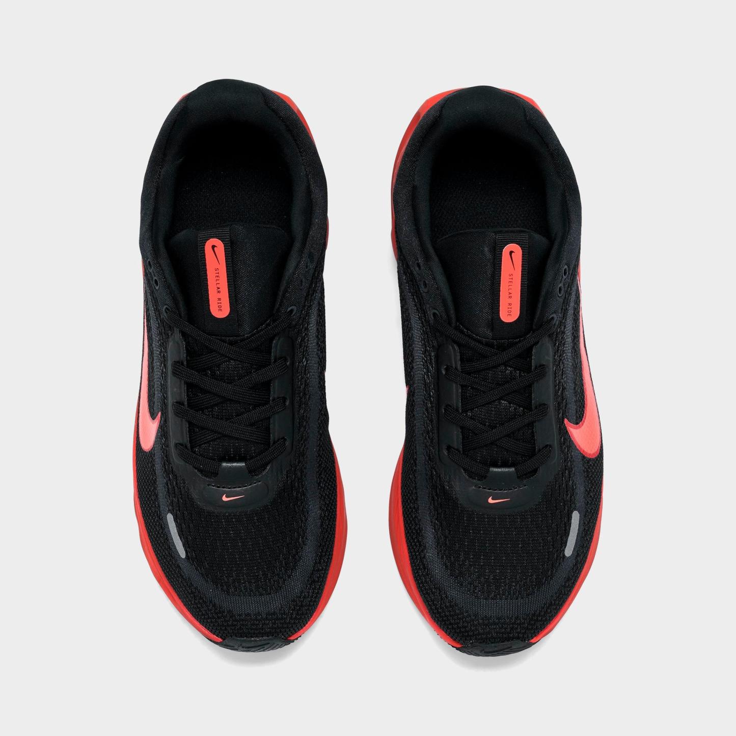 Big Kids' Nithtke Stellar Ride Running Shoes - Black/Cool Grey/University Red/Red Orbit - Top view