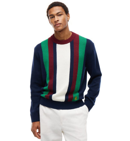 Tommy Hilfiger Men's American Icons Striped Long-Sleeve Sweater, Macy’s Exclusive - Hampton Bay Stripe