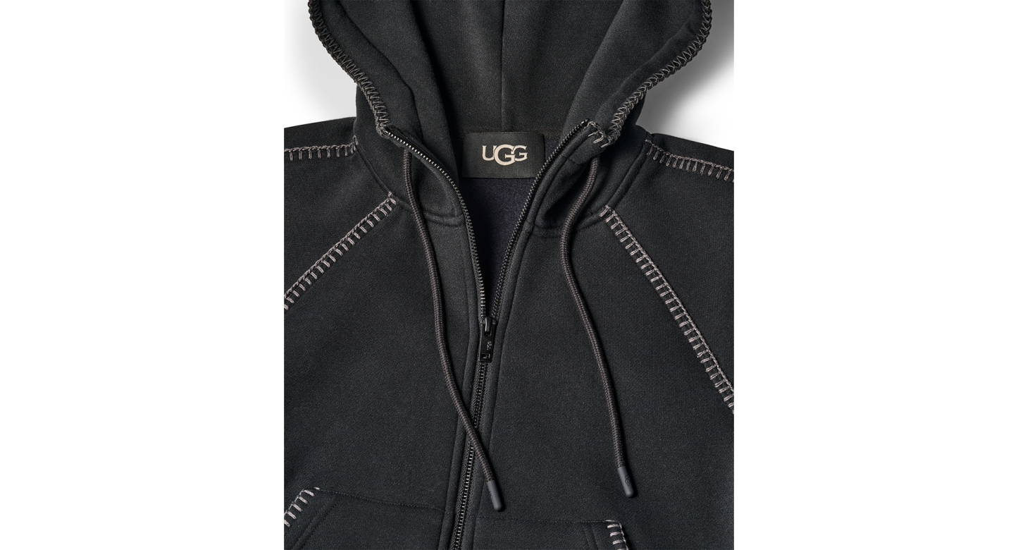 UGG Women's Classic Long-Sleeve Full-Zip Hoodie - Black